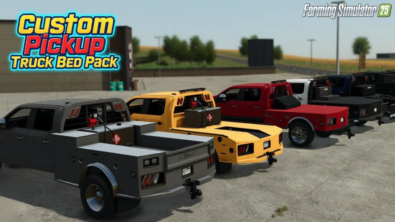 Custom Pickup Truck Bed Pack v1.3 for FS25