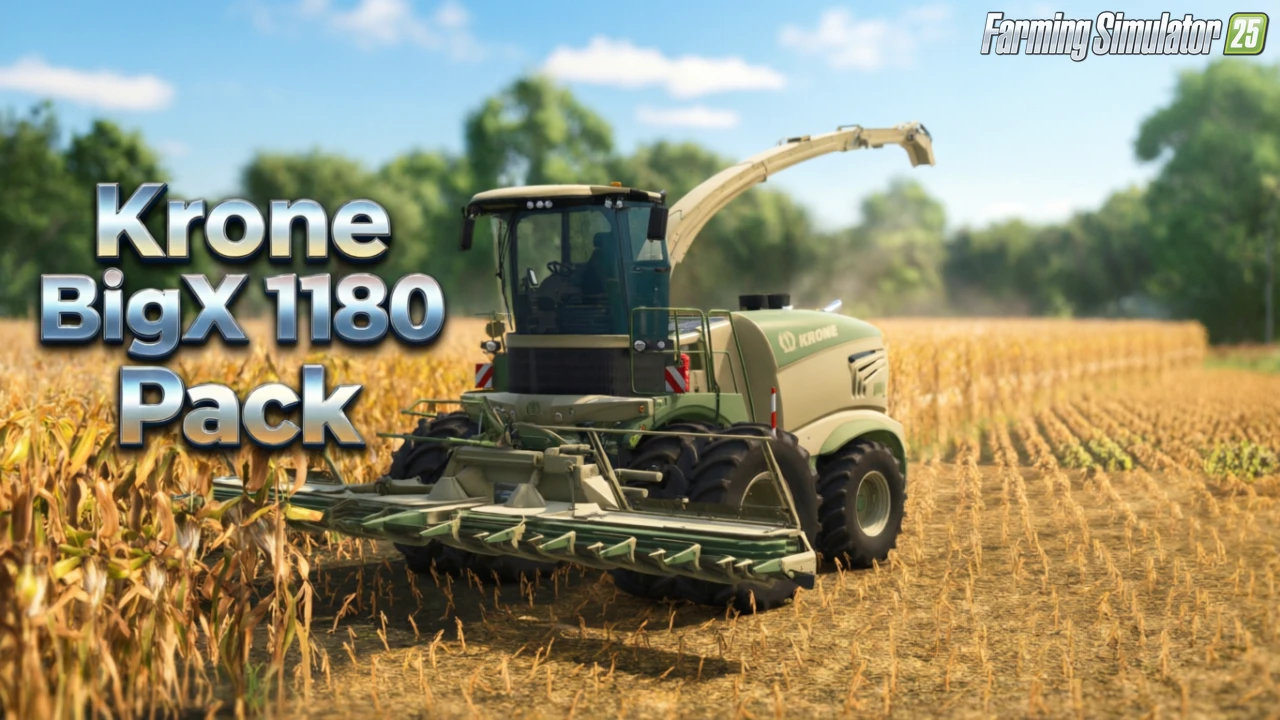 Krone BigX 1180 Pack v1.0.3 for FS25