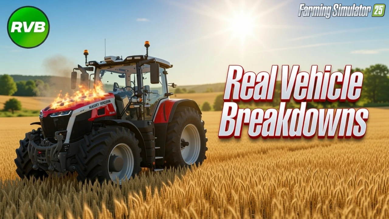 Real Vehicle Breakdowns v0.9.6.1 for FS25